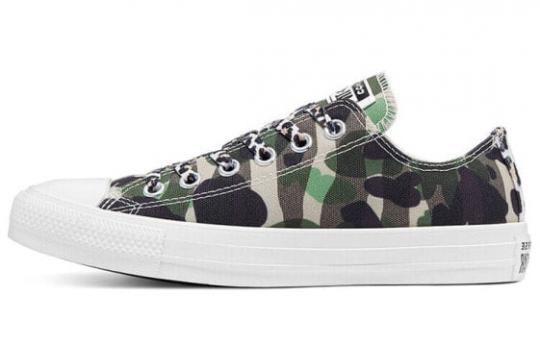 Кеды Converse Chuck Taylor All Star Canvas Shoes Women's Low-Top Green Camouflage 570780C