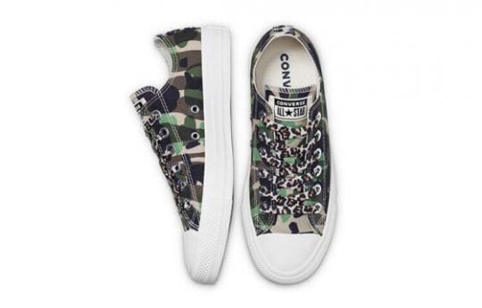 Кеды Converse Chuck Taylor All Star Canvas Shoes Women's Low-Top Green Camouflage 570780C