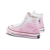 Кеды Converse 1970s Canvas Shoes Unisex High-Top White Pink 162056C（