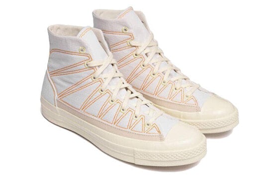 Кеды Converse Chuck 70 Canvas Shoes Unisex High-Top White/Orange A00470C