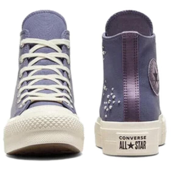 Кеды Chuck Taylor All Star Women's Converse Lift Platform High 'Pearls & Studs - Lavender Ash' Women's A12513C
