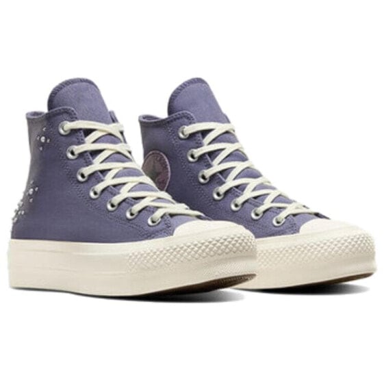 Кеды Chuck Taylor All Star Women's Converse Lift Platform High 'Pearls & Studs - Lavender Ash' Women's A12513C