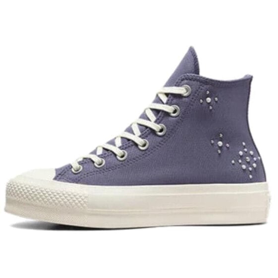 Кеды Chuck Taylor All Star Women's Converse Lift Platform High 'Pearls & Studs - Lavender Ash' Women's A12513C