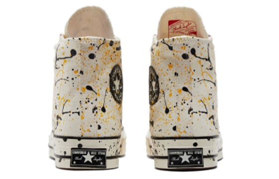 Кеды Converse Chuck Taylor All Star 70 Hi Archive Paint Splatter Egret Amarillo Yellow A01170C