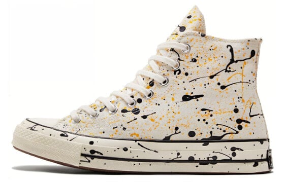 Кеды Converse Chuck Taylor All Star 70 Hi Archive Paint Splatter Egret Amarillo Yellow A01170C