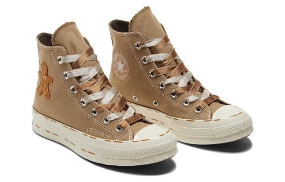 Кеды Converse Chuck Taylor All Star 70 Hi Christmas Pack Gingerbread Man Khaki A04282C