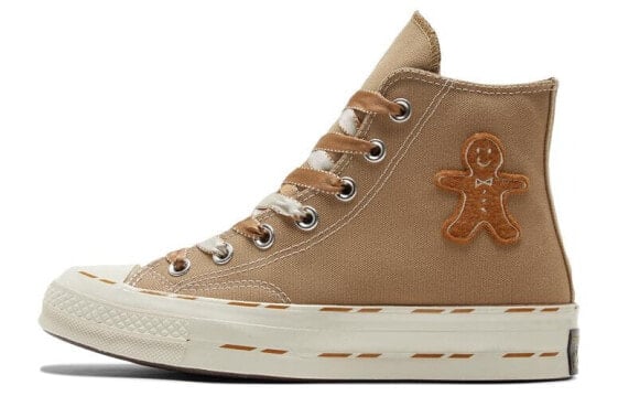 Кеды Converse Chuck Taylor All Star 70 Hi Christmas Pack Gingerbread Man Khaki A04282C