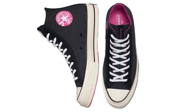 Кеды Converse Chuck 70 Canvas Shoes Unisex High-Top Black Pink A00743C
