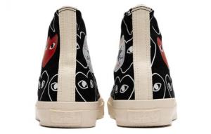 Кеды Converse Chuck Taylor All Star 70 Hi Comme Des Garcons PLAY All-Over Black 168982C