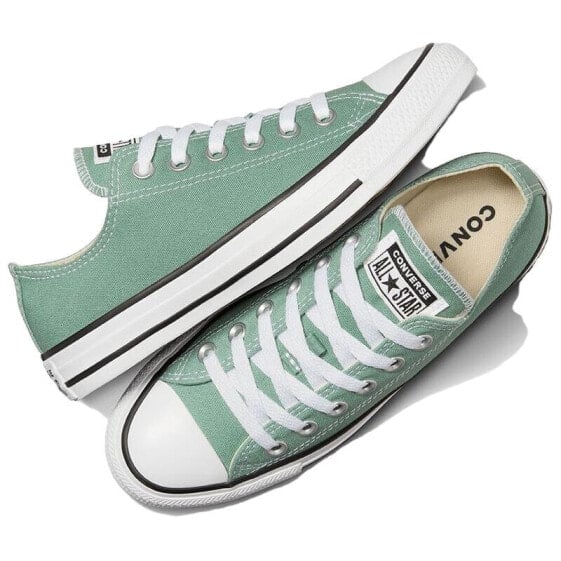 Кеды Converse Chuck Taylor All Star Canvas Shoes Unisex Low-Top Light Green/White Black A06567C