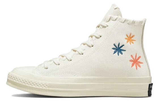 Кеды Chuck 70 Women's Converse High 'Embroidered Floral - Egret' Women's A04298C