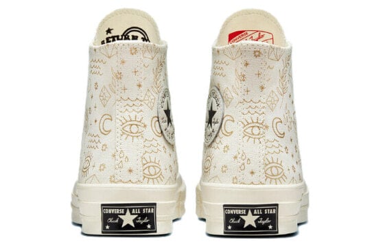 Кеды Converse Chuck Taylor All Star 70 Hi Elements Print Egret Gold Women's A02207C