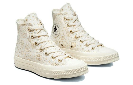 Кеды Converse Chuck Taylor All Star 70 Hi Elements Print Egret Gold Women's A02207C