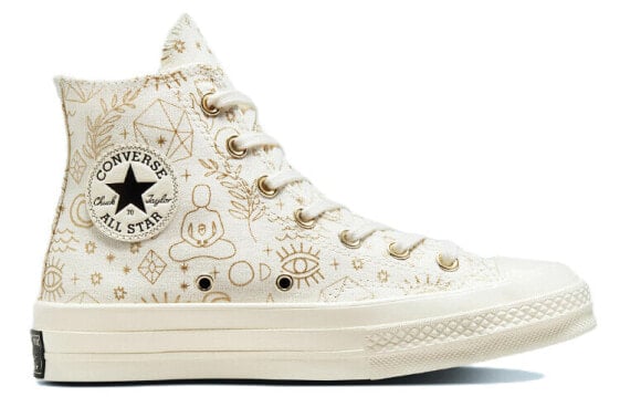 Кеды Converse Chuck Taylor All Star 70 Hi Elements Print Egret Gold Women's A02207C