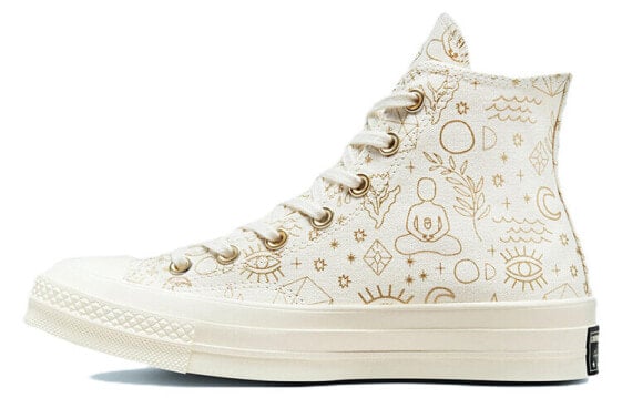 Кеды Converse Chuck Taylor All Star 70 Hi Elements Print Egret Gold Women's A02207C