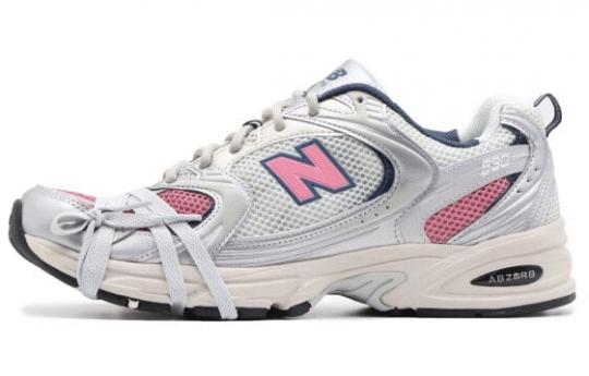 Кроссовки New Balance NB 530 Chunky Sneakers Unisex Low-Top Pink/Silver MR530KA