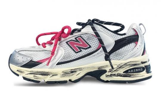 Кроссовки New Balance NB 530 Running Shoes Unisex Low-Top Silver Black/Pink MR530TA