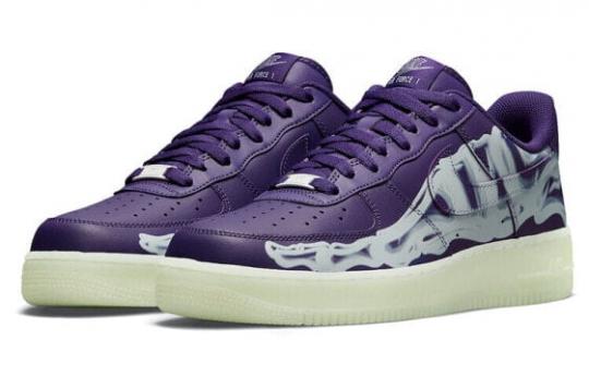 Кроссовки Nike Air Force 1 Low '07 Qs Purple Skeleton Halloween 2021 CU8067-500