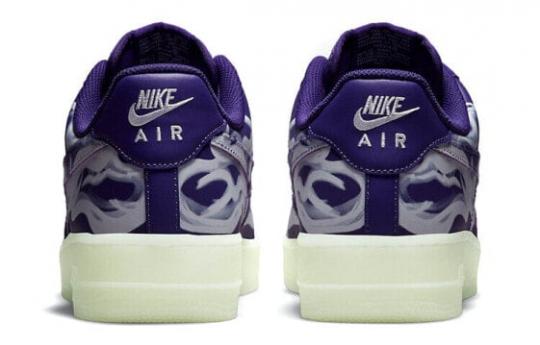 Кроссовки Nike Air Force 1 Low '07 Qs Purple Skeleton Halloween 2021 CU8067-500