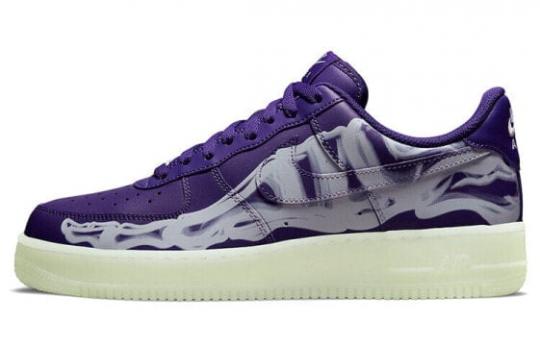 Кроссовки Nike Air Force 1 Low '07 Qs Purple Skeleton Halloween 2021 CU8067-500