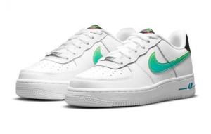 Кроссовки и кеды Nike Air Force 1 Low White Aquamarine GS DJ5154-100