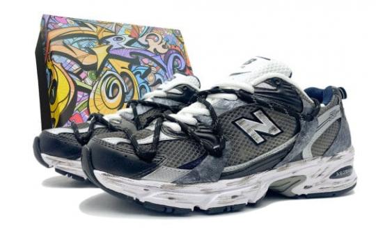 Кроссовки New Balance NB 530 Running Shoes Unisex Low-Top Black Gray Blue MR530SG