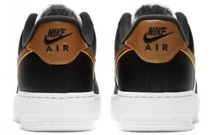 Кроссовки Nike Air Force 1 Low Black White Metallic Gold CZ9189-001