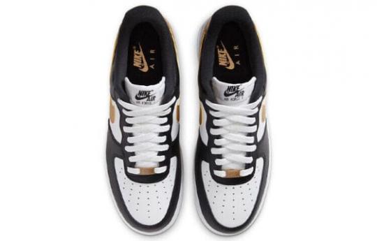 Кроссовки Nike Air Force 1 Low Black White Metallic Gold CZ9189-001