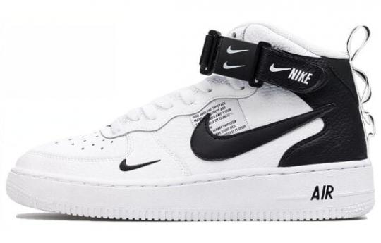 Кроссовки и кеды Nike Air Force 1 Mid Utility White Black GS AV3803-100