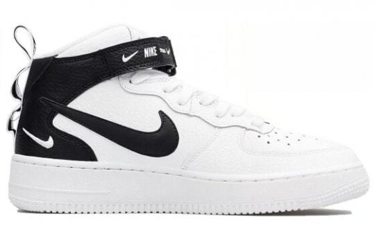 Кроссовки и кеды Nike Air Force 1 Mid Utility White Black GS AV3803-100