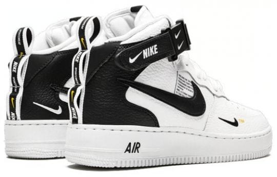 Кроссовки и кеды Nike Air Force 1 Mid Utility White Black GS AV3803-100