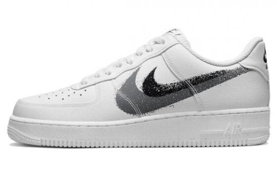 Кроссовки Nike Air Force 1 Low '07 Spray Paint Swoosh White Black Grey FD0660-100