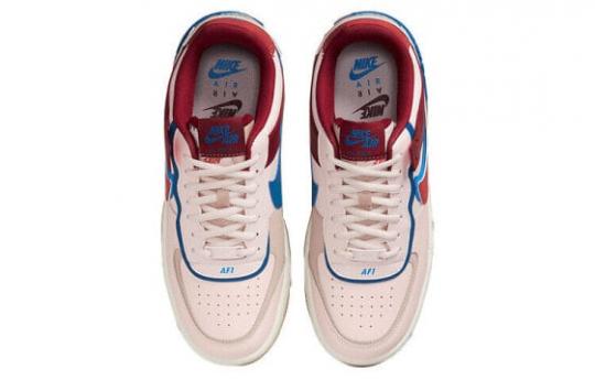 Кроссовки Nike Air Force 1 Low Shadow Light Soft Pink Team Red Blue Women's CI0919-601