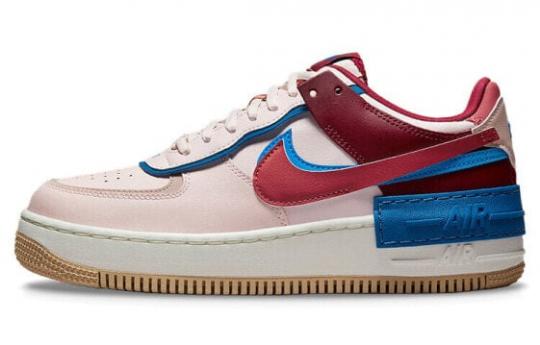 Кроссовки Nike Air Force 1 Low Shadow Light Soft Pink Team Red Blue Women's CI0919-601