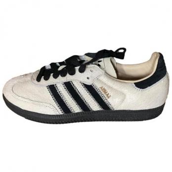 Кроссовки Adidas Originals Samba Skateboard Shoes Unisex Low-Top Beige JP5329