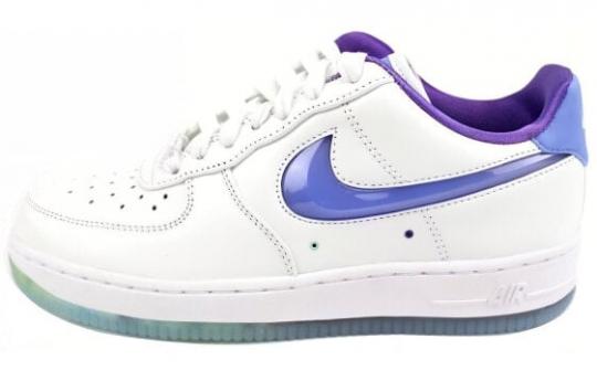 Кроссовки Nike Air Force 1 Skateboard Shoes Women's Low-Top White Purple 842929-100