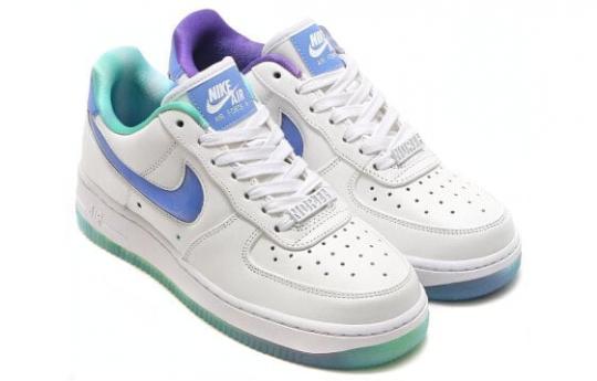 Кроссовки Nike Air Force 1 Skateboard Shoes Women's Low-Top White Purple 842929-100