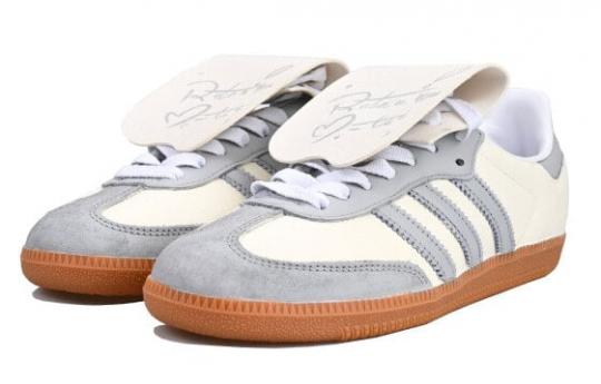 Кроссовки Adidas Samba Skateboard Shoes Unisex Low-Top Grey/creamy IF6514