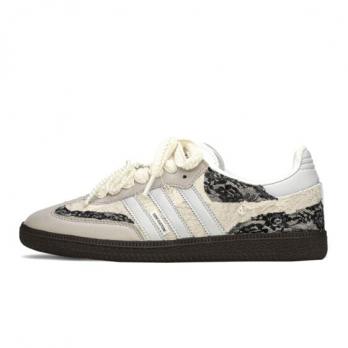 Кроссовки Adidas Samba XLG Skateboard Shoes Unisex Low-Top Black And White/Beige IF6514