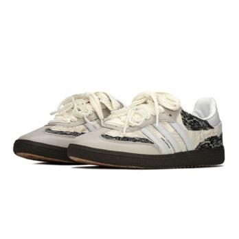 Кроссовки Adidas Samba XLG Skateboard Shoes Unisex Low-Top Black And White/Beige IF6514