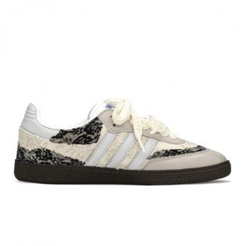 Кроссовки Adidas Samba XLG Skateboard Shoes Unisex Low-Top Black And White/Beige IF6514