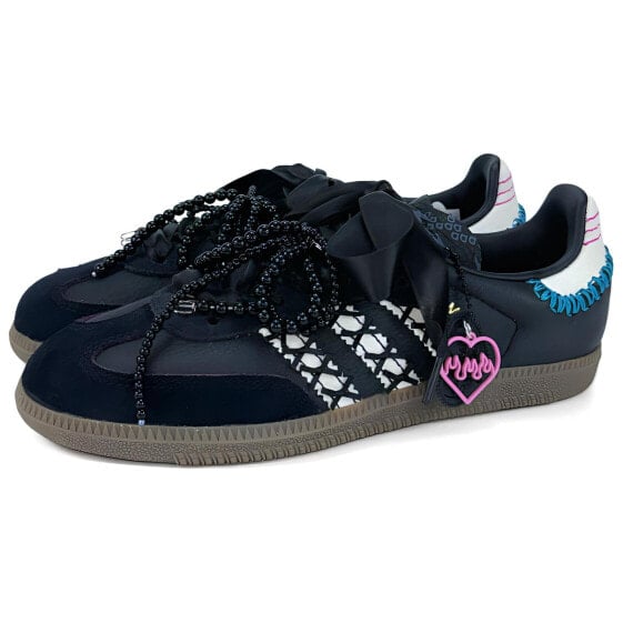 Кроссовки Adidas Samba RM Skateboard Shoes Unisex Low-Top Black White Pink ID1141