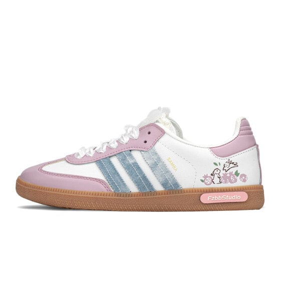 Кроссовки Adidas Samba XLG Skateboard Shoes Unisex Low-Top Gray Blue IF6514