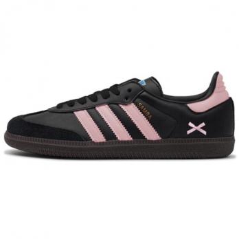 Кроссовки Adidas SAMBA OG Skateboard Shoes Unisex Low-Top Black Pink IG1024