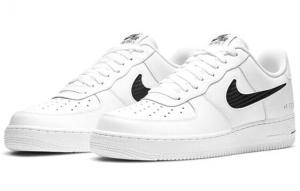 Кроссовки Nike Air Force 1 Low Cut Out Swoosh White Black CZ7377-100