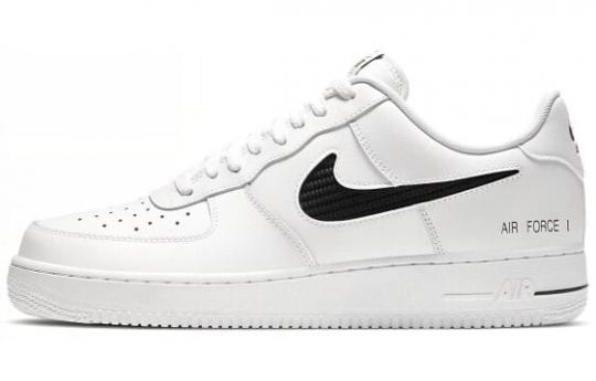 Кроссовки Nike Air Force 1 Low Cut Out Swoosh White Black CZ7377-100