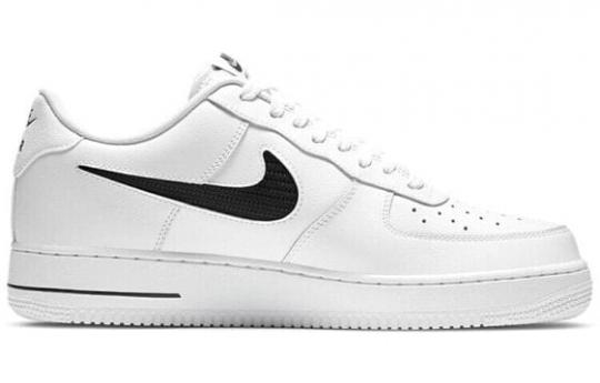 Кроссовки Nike Air Force 1 Low Cut Out Swoosh White Black CZ7377-100