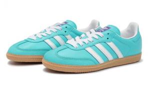 Кроссовки Adidas Samba Skateboard Shoes Unisex Low-Top Tiffany Blue IF6514