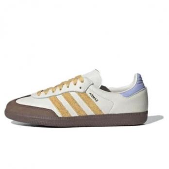 Кроссовки Adidas Originals SAMBA OG Skateboard Shoes Unisex Low-Top Beige IE0875