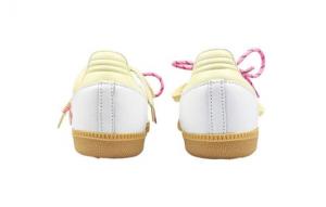 Кроссовки Adidas Originals Samba Skateboard Shoes Unisex Low-Top White Yellow/Pink Blue IF3814